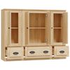 vidaXL Buffets 3 pcs ch&ecirc;ne sonoma bois d'ing&eacute;nierie