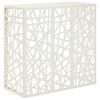 vidaXL Housse de climatiseur Blanc 110 x 50 x 105 cm Acier