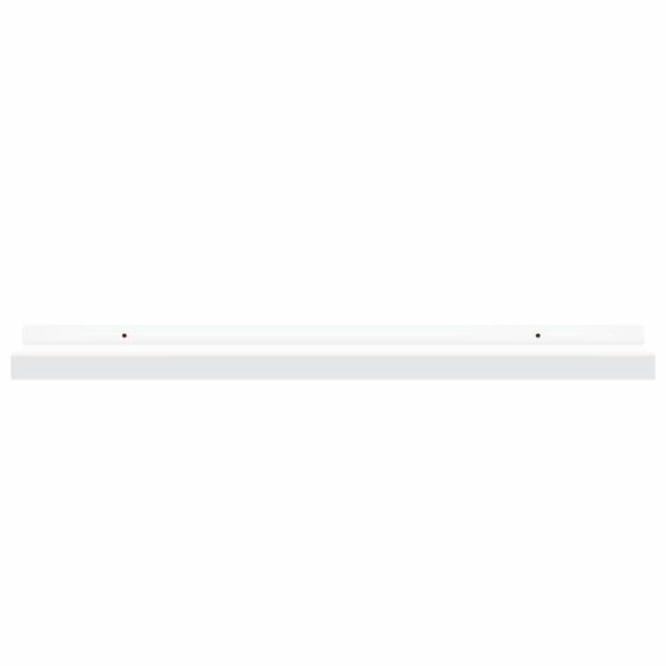vidaXL Étagères à rebord pour cadre photo 2 pcs Blanc 60x9x3 cm MDF