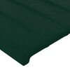 vidaXL Cadre de lit sans matelas vert fonc&eacute; 140x190 cm velours