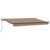 vidaXL Auvent r&eacute;tractable Taupe 600 &times; 350 cm Polyester et Aluminium
