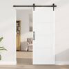 vidaXL Porte coulissante ORKDAL Blanc 78 x 202 cm Bois de pin massif