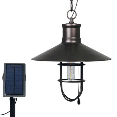 Luxbright Lampe LED solaire de jardin Caledon Bronze foncé 34112