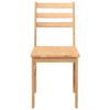 vidaXL Chaises &agrave; manger 2 pcs bois massif caoutchouc
