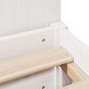 vidaXL Lit biblioth&egrave;que sans matelas blanc 120x190 cm bois pin massif