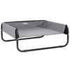 vidaXL Lit pour Chien Gris clair 85 x 85 x 33 cm Acier
