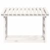 vidaXL Support pour bois de chauffage Blanc 108x64,5x78 cm Bois de pin