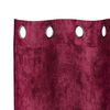 vidaXL Rideaux en velours 2 pcs Rouge bordeaux 245 x 140 cm Velours
