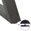 vidaXL Pieds de table &agrave; manger 2 pi&egrave;ces Anthracite 50 x (72-73,3) cm Acier