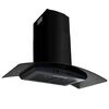 vidaXL Hotte murale Acier inoxydable 756 m&sup3;/h 90 cm Noir