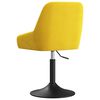 vidaXL Tabouret de bar Jaune moutarde Velours