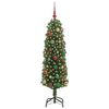 vidaXL Sapin de Noël artificiel Vert 150 cm PVC et acier et plastique