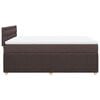 vidaXL Sommier &agrave; lattes de lit avec matelas Marron fonc&eacute; 140x190 cm