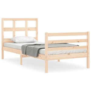 vidaXL Cadre de lit sans matelas bois massif
