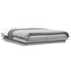 vidaXL Cadre de lit et lumi&egrave;res LED sans matelas sonoma gris 120x190cm