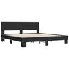 vidaXL Cadre de lit sans matelas noir 200x200 cm