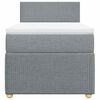 vidaXL Sommier &agrave; lattes de lit avec matelas Gris clair 100x200cm Tissu