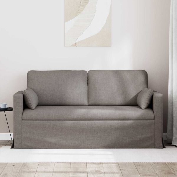 vidaXL Canap&eacute; Taupe 158 x 78 x 80 cm tissu