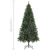 vidaXL Arbre de No&euml;l artificiel pr&eacute;-&eacute;clair&eacute;/boules pommes de pin 180cm