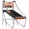 vidaXL Machine d'arcade de basket avec 4 balles pour 2 joueurs
