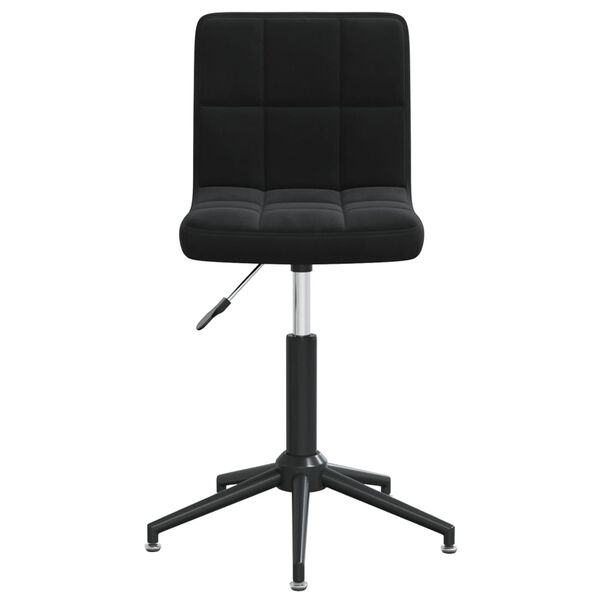 vidaXL Chaises pivotantes &agrave; manger lot de 2 Noir Velours
