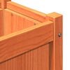 vidaXL Jardinière cire marron 180x31x31 cm bois de pin massif