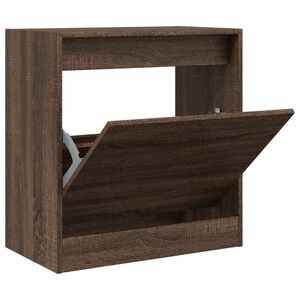 vidaXL Armoire &agrave; chaussures ch&ecirc;ne marron 60x34x63,5 cm bois ing&eacute;nierie