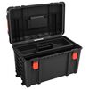 vidaXL Valise de vol portable noir 57x35x32,5 cm PP