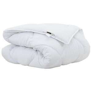 vidaXL Duvet d'hiver 200 x 135 x 5 cm Hiver Polyester Blanc Respirant