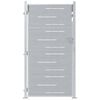 vidaXL Porte de Jardin 85 x 174 cm Acier inoxydable Verrouillable