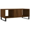 vidaXL Table basse ch&ecirc;ne marron 102x50x40 cm bois d'ing&eacute;nierie