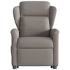 vidaXL Fauteuil inclinable de massage Taupe Tissu
