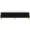 vidaXL Lit &agrave; ressorts avec matelas Noir 180 x 200 cm tissu