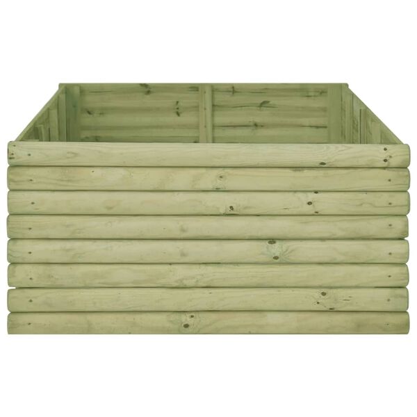 vidaXL Lit sur&eacute;lev&eacute; de jardin 206x100x48 cm Bois de pin impr&eacute;gn&eacute;