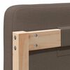 vidaXL T&ecirc;te de lit capitonn&eacute;e Marron et Taupe 140 cm Pin massif