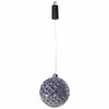 Luxform Lampe suspendue &agrave; LED &agrave; piles Ball Diamonds Argent&eacute;