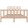vidaXL Cadre de lit sans matelas bois massif 120x200 cm