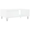 vidaXL Table basse blanc 90x60x35 cm bois d'ing&eacute;nierie