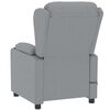 vidaXL Fauteuil électrique de massage Gris clair Tissu