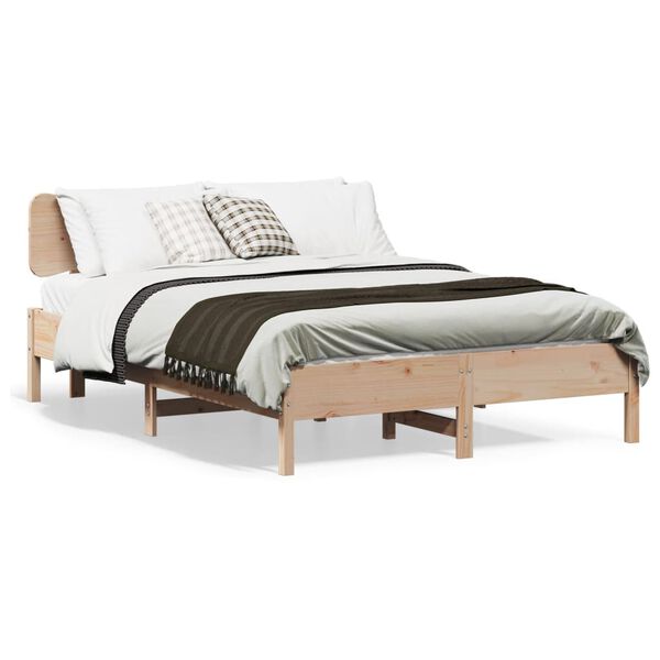vidaXL Cadre de lit sans matelas 150x200 cm bois de pin massif