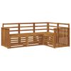vidaXL Ensemble de canap&eacute;s d'ext&eacute;rieur 4 pc Naturel Polyester