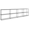 vidaXL Support de plantes &agrave; 3 niveaux Noir 400 x 32 x 104 cm Acier