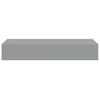 vidaXL Étagères à tiroirs murales 2 pcs gris 60x23,5x10 cm MDF