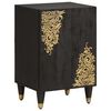 vidaXL Cabinet de salle de bain avec stockage Noir 38 x 33 x 58 cm