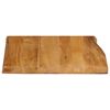 vidaXL Dessus de table 60x60x3,8 cm bord vivant bois massif manguier