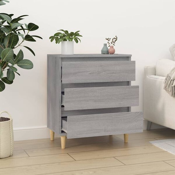 vidaXL Buffet Sonoma gris 60x35x70 cm Bois d'ingénierie