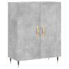 vidaXL Buffet haut Gris b&eacute;ton 69,5x34x180 cm Bois d'ing&eacute;nierie