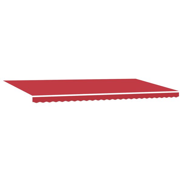 vidaXL Auvent R&eacute;tractable Rouge 600 &times; 350 cm Tissu et Aluminium