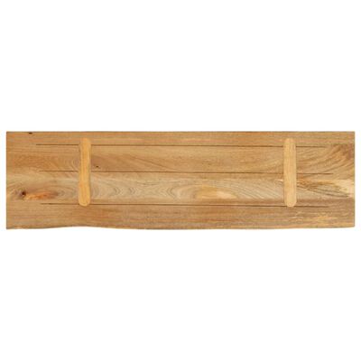 vidaXL Dessus de table à bord vivant 100x40x2,5cm bois massif manguier