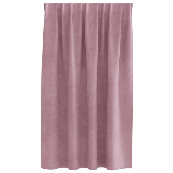 vidaXL Rideaux occultants 2 pcs Rose fonc&eacute; 140 x 140 cm Velours